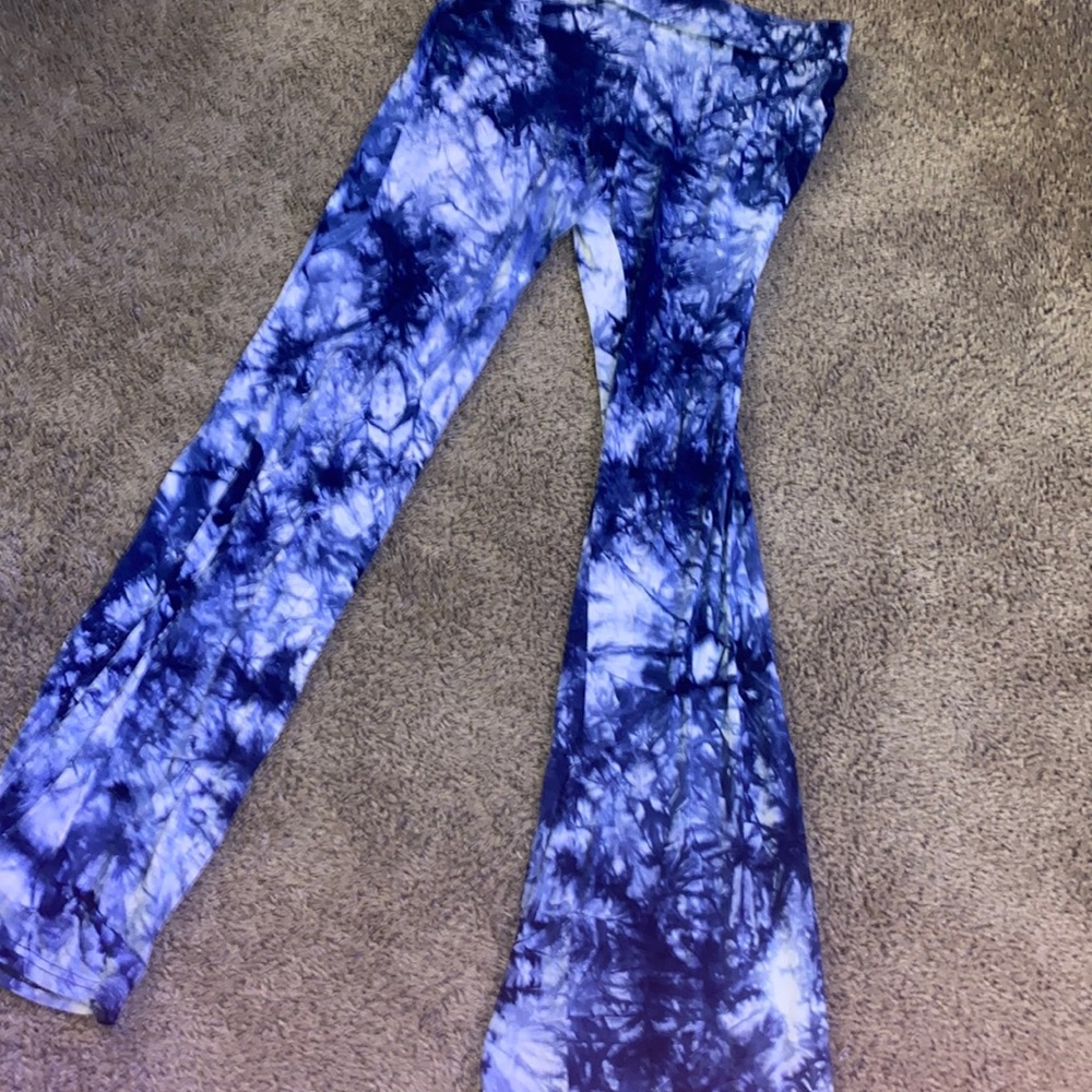 Shein tye dye flare pants